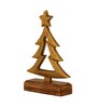 Aluminium Christmas Tree With Wooden Base
