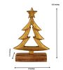 Aluminium Christmas Tree With Wooden Base