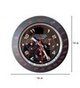 Red Metal Chronograph Modern Wall Clock