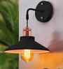 Cone Metal  Wall Light Fixture with Golden Holder (Black)