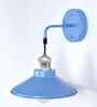 Cone Metal  Wall Light Fixture with Golden Holder (Blue)