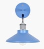 Cone Metal  Wall Light Fixture with Golden Holder (Blue)