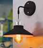 Cone Metal  Wall Light Fixture with Golden Holder (Black)