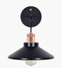 Cone Metal  Wall Light Fixture with Golden Holder (Black)
