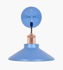 Cone Metal  Wall Light Fixture with Golden Holder (Blue)