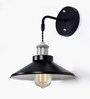 Cone Metal  Wall Light Fixture with Golden Holder (Black)