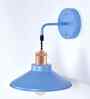 Cone Metal  Wall Light Fixture with Golden Holder (Blue)