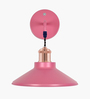 Cone Metal  Wall Light Fixture with Golden Holder (Pink)