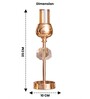 Metal Crystal Cube Golden Candle Stand