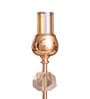 Metal Crystal Cube Golden Candle Stand