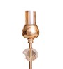 Metal Crystal Cube Golden Candle Stand