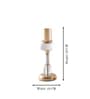 Metal Crystal Filled Golden Candle Stand