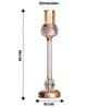 Metal Crystal Filled Golden Candle Stand