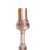 Metal Crystal Filled Golden Candle Stand