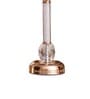 Metal Crystal Filled Golden Candle Stand