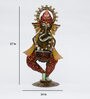 Metal Dancing Ganesha In Multicolour Wall Art