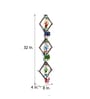 Metal Decorative Handpainted Wall Hanging Musician Frame Showpiece in Multicolour