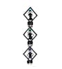 Metal Decorative Handpainted Wall Hanging Musician Frame Showpiece in Multicolour