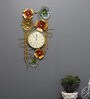 Classic Metal Decorative Table Clock In Multicolour