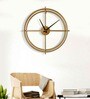 Gold Metal Decorative Novelty Wall Clock