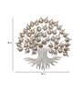 Iron Piple Tree Wall Art With Led In Grey