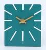 Metal desk clock Green Metal Table clock