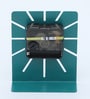 Metal desk clock Green Metal Table clock