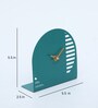 Metal desk clock Green Metal Table clock