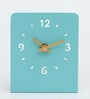 Turquoise Metal Table clock