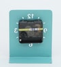 Turquoise Metal Table clock
