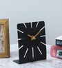 Metal desk clock Black Metal Table clock