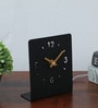 Metal desk clock Black Metal Table clock