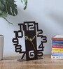 Elegant Black Metal Table clock