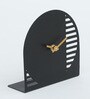 Metal desk clock Black Metal Table clock