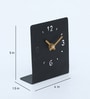 Metal desk clock Black Metal Table clock