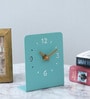 Turquoise Metal Table clock