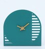 Metal desk clock Green Metal Table clock