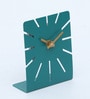 Metal desk clock Green Metal Table clock