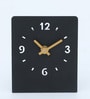 Metal desk clock Black Metal Table clock