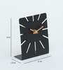Metal desk clock Black Metal Table clock