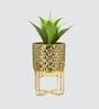 Metal Diamond Punch Table Planter
