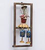 Wrought Iron Musician Doll Wall Art In Multicolour