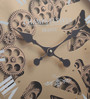 Metal Elton Vintage Roating Gear Wall Clock