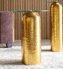Zalto Metal Small Coffee Table in Shiny Gold Colour