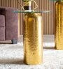 Zalto Metal Small Coffee Table in Shiny Gold Colour