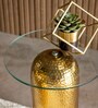 Zalto Metal Small Coffee Table in Shiny Gold Colour