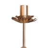 Metal Floral Glow Golden Candle Stand