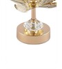 Metal Floral Glow Golden Candle Stand