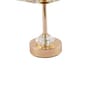 Metal Floral Glow Golden Candle Stand