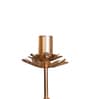 Metal Floral Glow Golden Candle Stand